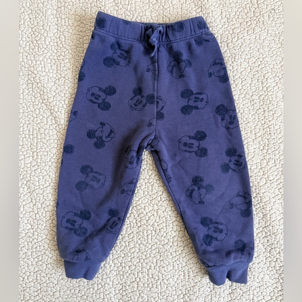 Disney Mickey Mouse Infant Toddler 24 Month Print Jogger Pants Unisex